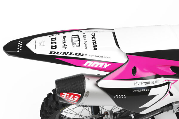 Kit déco motocross Kawasaki - Katana - Rose 3