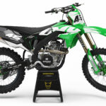 Kit déco motocross Kawasaki - Local - Vert