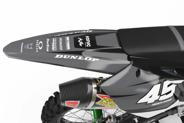 Kit déco motocross Kawasaki - Local - Vert 3