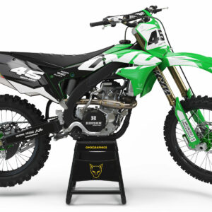 Kit déco motocross Kawasaki - Local - Vert