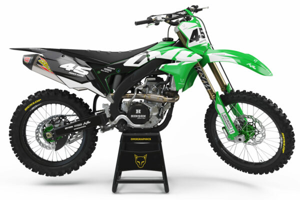Kit déco motocross Kawasaki - Local - Vert
