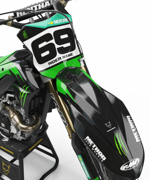 Kit déco motocross Kawasaki - Monster 2