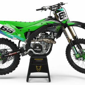 Kit déco motocross Kawasaki - Monster