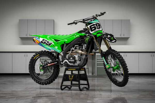 Kit déco motocross Kawasaki - Monster Promo