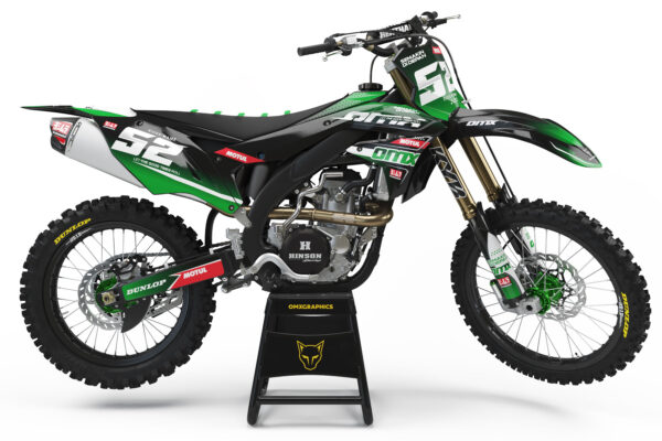 Kit déco motocross Kawasaki - Ominous