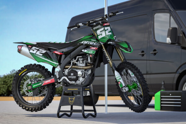 Kit déco motocross Kawasaki - Ominous Promo