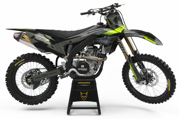 Kit déco motocross Kawasaki - Phantom - Noir