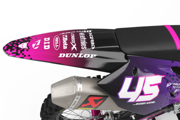 Kit déco motocross Kawasaki - Pixel 3