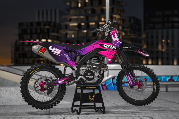 Kit déco motocross Kawasaki - Pixel Promo