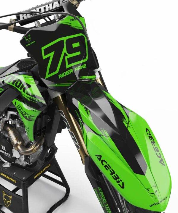 Kit déco motocross Kawasaki - Punch 2