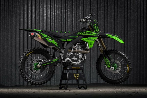 Kit déco motocross Kawasaki - Punch Promo