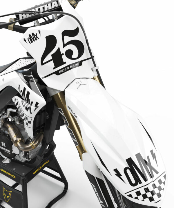 Kit déco motocross Kawasaki - Race - Blanc 2