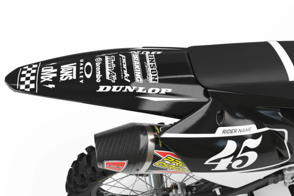 Kit déco motocross Kawasaki - Race - Blanc 3