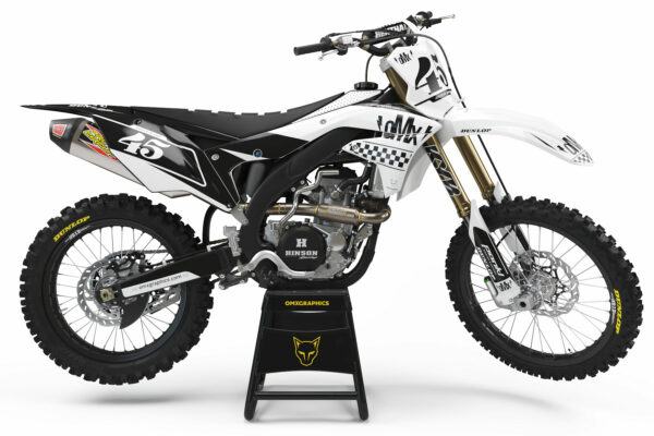 Kit déco motocross Kawasaki - Race - Blanc