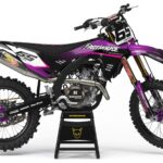 Kit déco motocross Kawasaki - Reckless - Violet