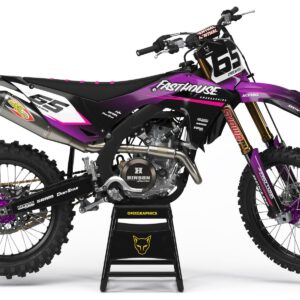 Kit déco motocross Kawasaki - Reckless - Violet