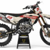 Kit déco motocross Kawasaki - Redline - Retro Beige