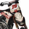 Kit déco motocross Kawasaki - Redline - Retro Beige 2