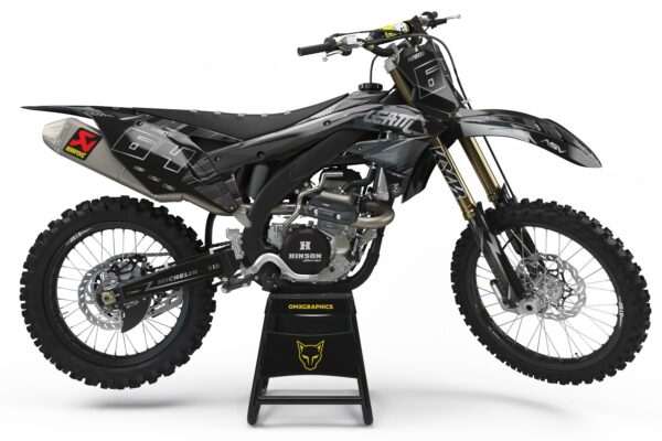 Kit déco motocross Kawasaki - Rhyme - Noir