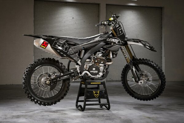 Kit déco motocross Kawasaki - Rhyme - Noir Promo