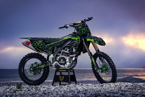 Kit déco motocross Kawasaki - Rhyme Promo