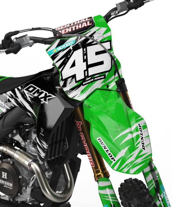 Kit déco motocross Kawasaki - Ripcore - Vert 2