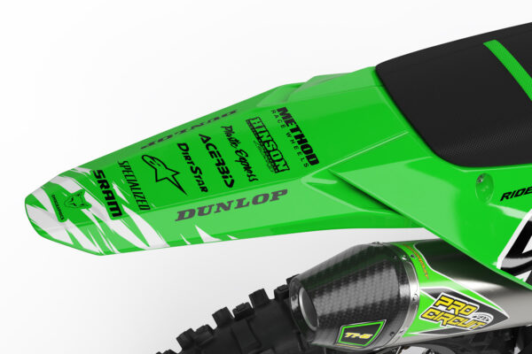 Kit déco motocross Kawasaki - Ripcore - Vert 3