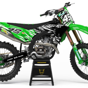 Kit déco motocross Kawasaki - Ripcore - Vert