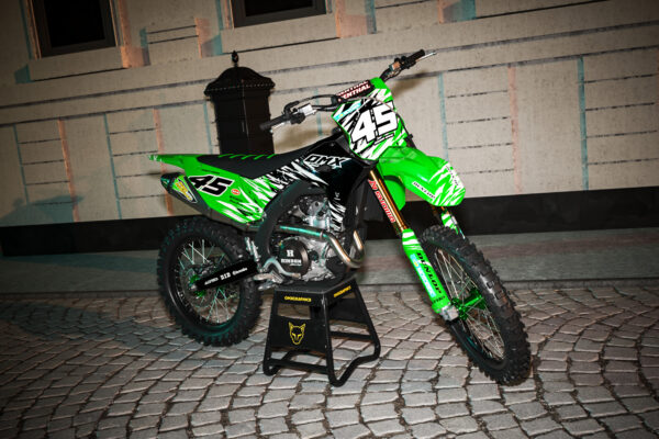 Kit déco motocross Kawasaki - Ripcore - Vert Promo