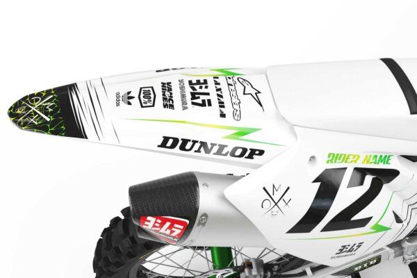 Kit déco motocross Kawasaki - Rival - Vert 3