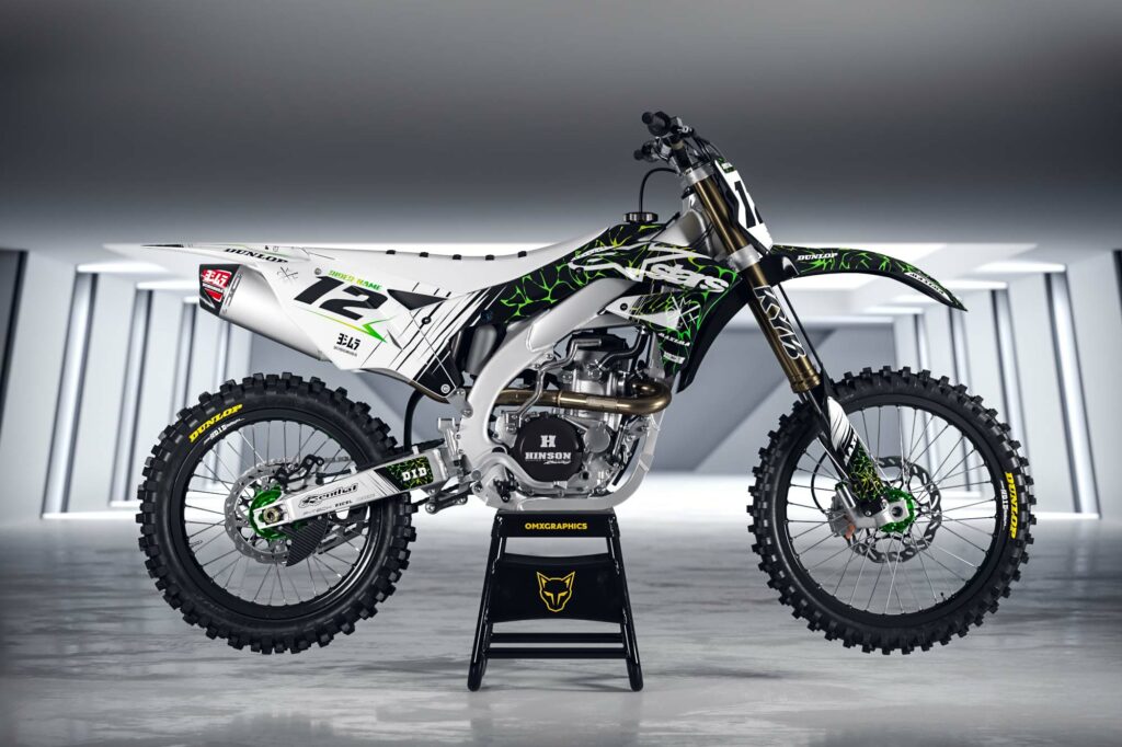 Kit déco motocross Kawasaki - Rival - Vert Promo