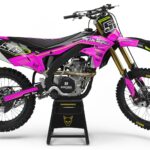 Kit déco motocross Kawasaki - Sleek - Rose