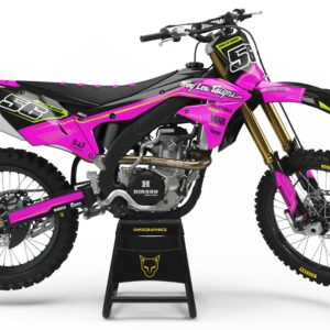 Kit déco motocross Kawasaki - Sleek - Rose