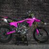 Kit déco motocross Kawasaki - Sleek - Rose Promo