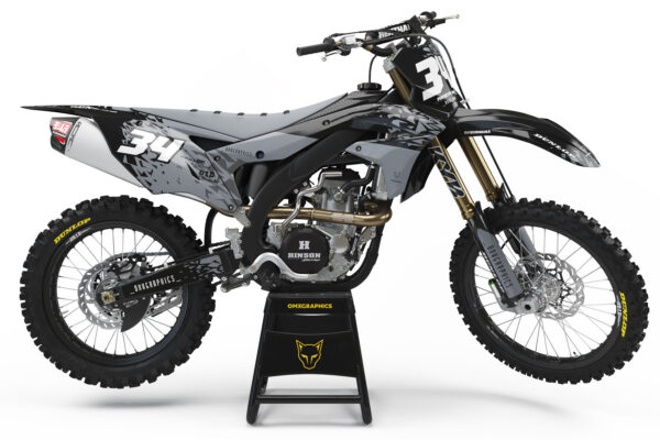 Kit déco motocross Kawasaki - Smash - Gris