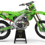 Kit déco motocross Kawasaki - Split - Vert