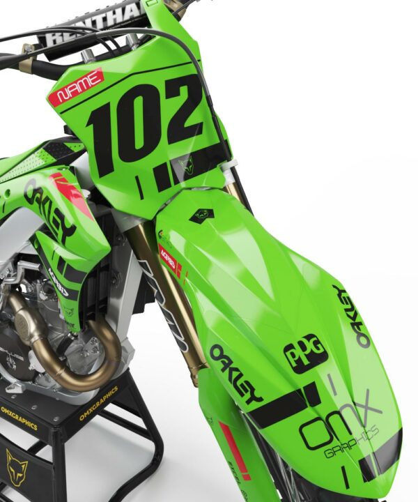 Kit déco motocross Kawasaki - Split - Vert 2