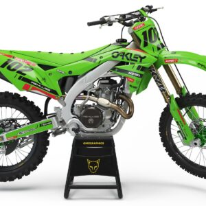 Kit déco motocross Kawasaki - Split - Vert