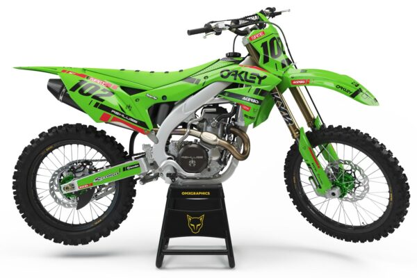 Kit déco motocross Kawasaki - Split - Vert