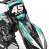 Kit déco motocross Kawasaki - Stealth - Bleu 2