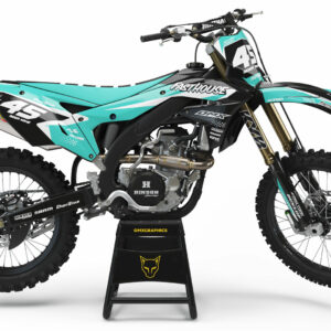 Kit déco motocross Kawasaki - Stealth - Bleu