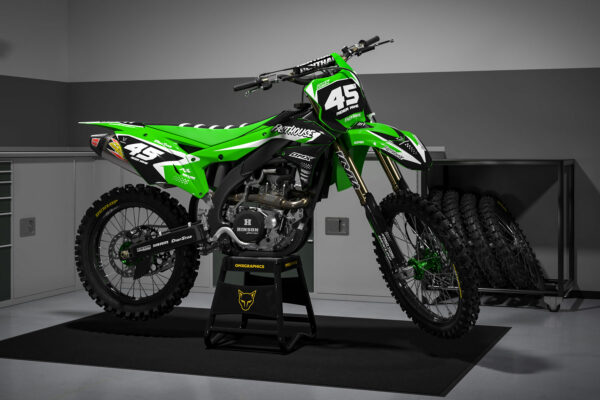Kit déco motocross Kawasaki - Stealth Promo