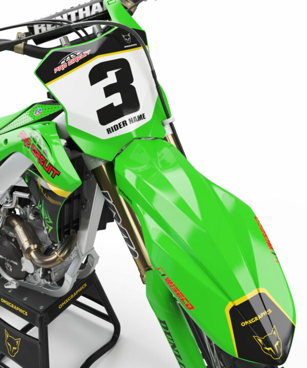 Kit déco motocross Kawasaki - Stock 2