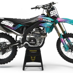 Kit déco motocross Kawasaki - Syndicate - Bleu