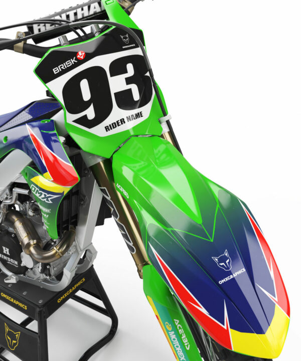 Kit déco motocross Kawasaki - Team 2