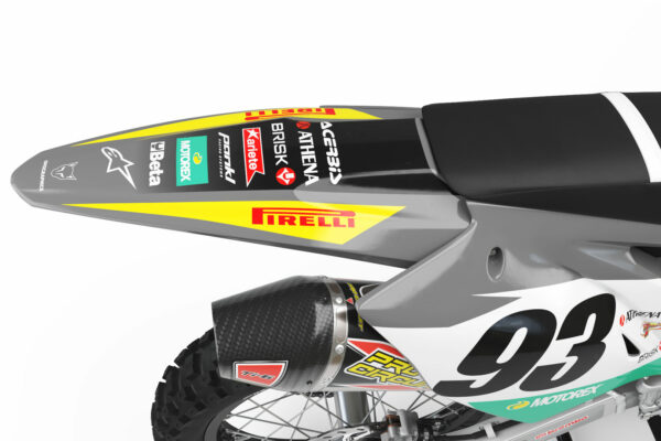 Kit déco motocross Kawasaki - Team - Gris 3