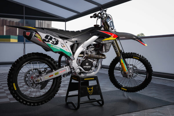 Kit déco motocross Kawasaki - Team - Gris Promo