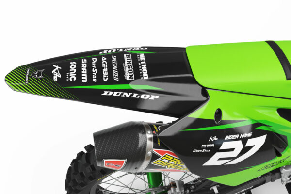 Kit déco motocross Kawasaki - Throttle 3