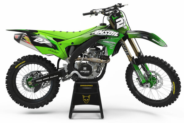 Kit déco motocross Kawasaki - Throttle