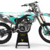 Kit déco motocross Kawasaki - Thunder - Gris